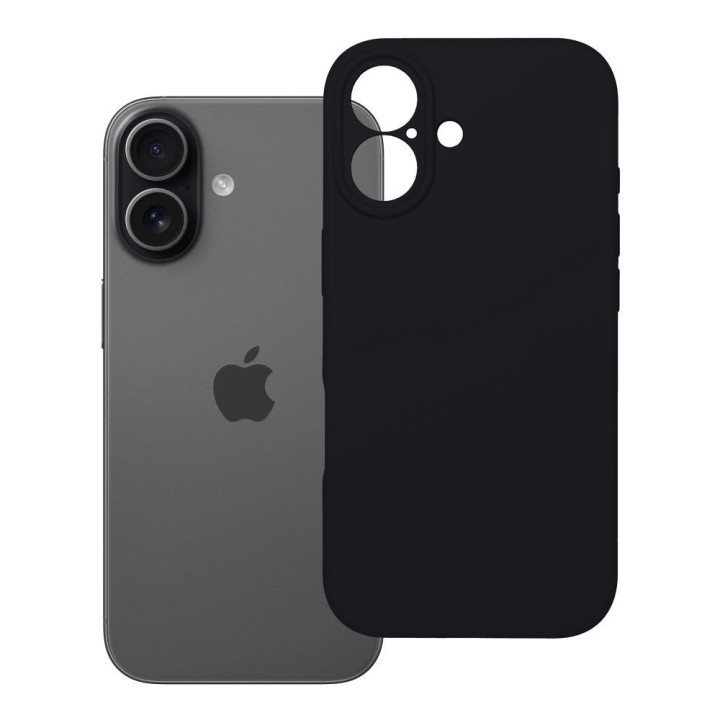 Etui na iPhone 17 Silicone 2mm (camera protection) czarne