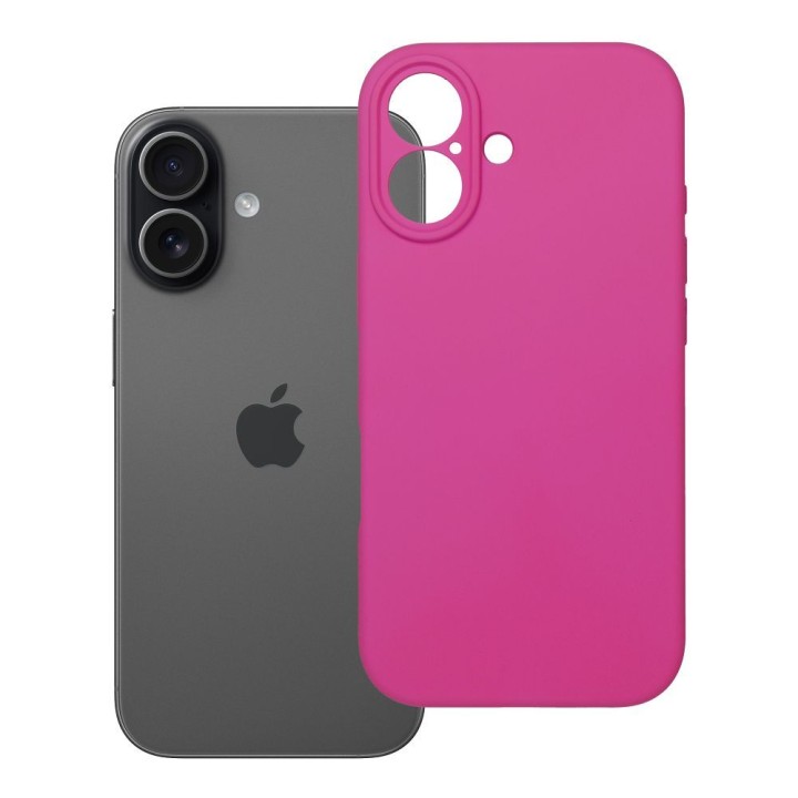 Etui na iPhone 17 Silicone 2mm (camera protection) różowe