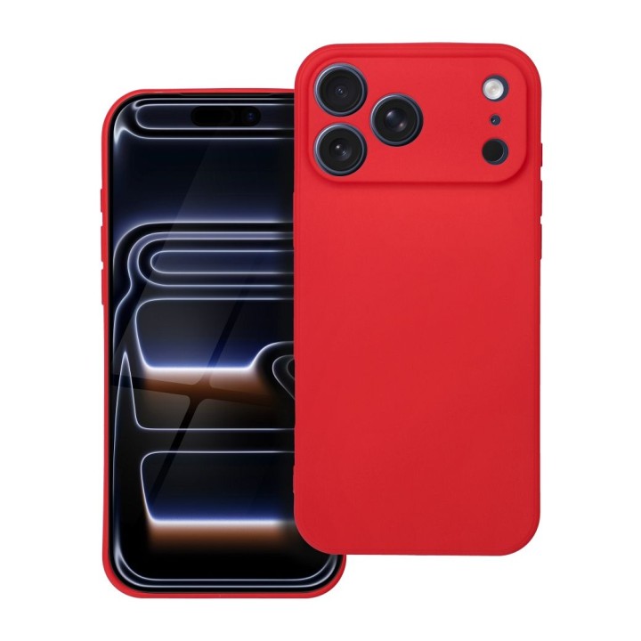 Чохол для iPhone 17 Pro Max / 18 Pro Max (low camera edge) Soft червоний