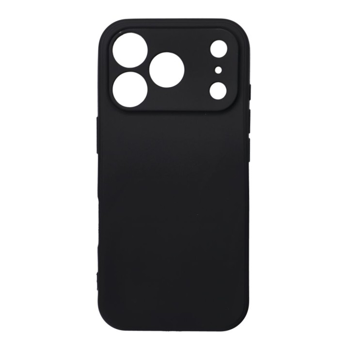 Чохол для iPhone 17 Pro / 18 Pro (low camera edge) Soft чорний