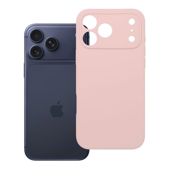 Case for iPhone 17 Pro Max / 18 Pro Max (low camera edge) Silicone 2mm (camera protection) powder pink