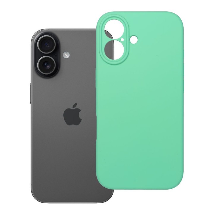 Чехол для iPhone 17 Silicone 2mm (camera protection) мятный