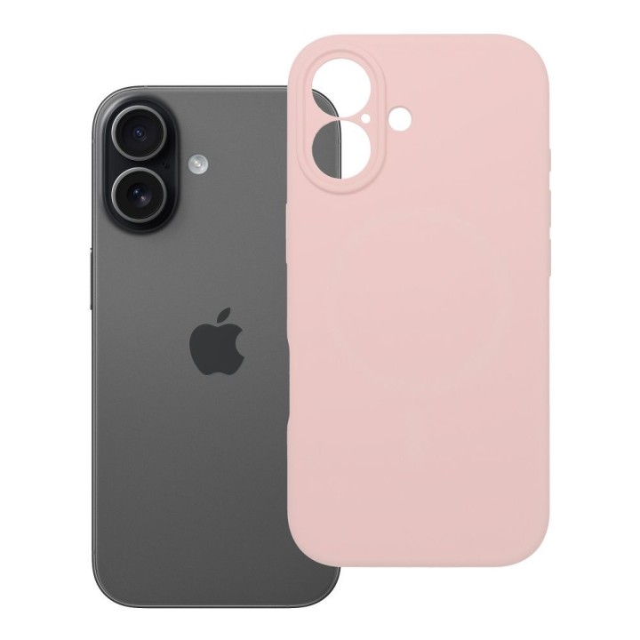 Чехол для iPhone 17 Silicone 2mm (camera protection) пудрово-розовый