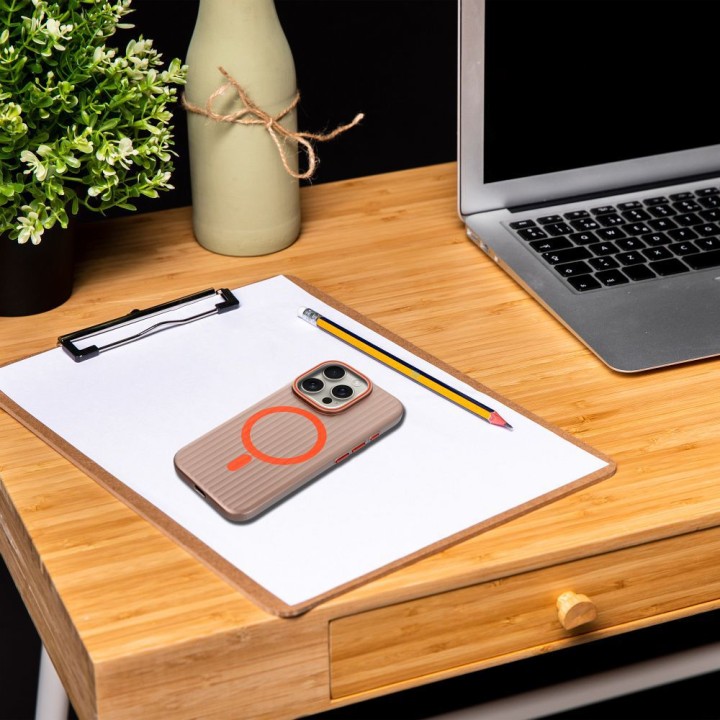 Case for iPhone 17 AIR Simply MagSafe compatible titanium desert