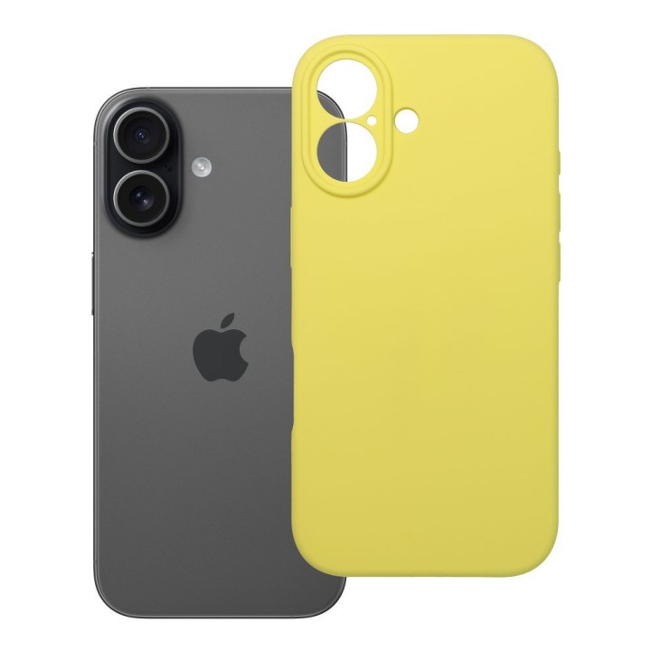 Case for iPhone 17 Silicone 2mm (camera protection) yellow