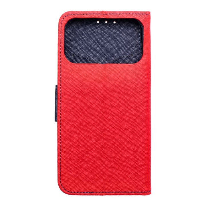 Flip case for iPhone 17 PRO MAX / 18 PRO MAX Fancy Book red-navy blue