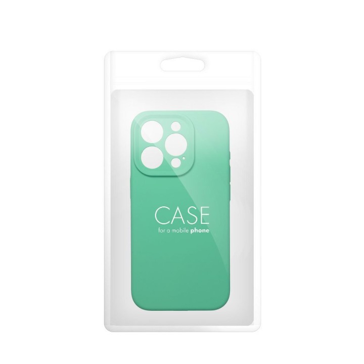 Case for iPhone 17 Pro Max / 18 Pro Max (low camera edge) Silicone 2mm (camera protection) MagSafe compatible mint