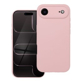Case for iPhone 17 AIR Silicone 2mm (camera protection) MagSafe compatible pudrowy pink