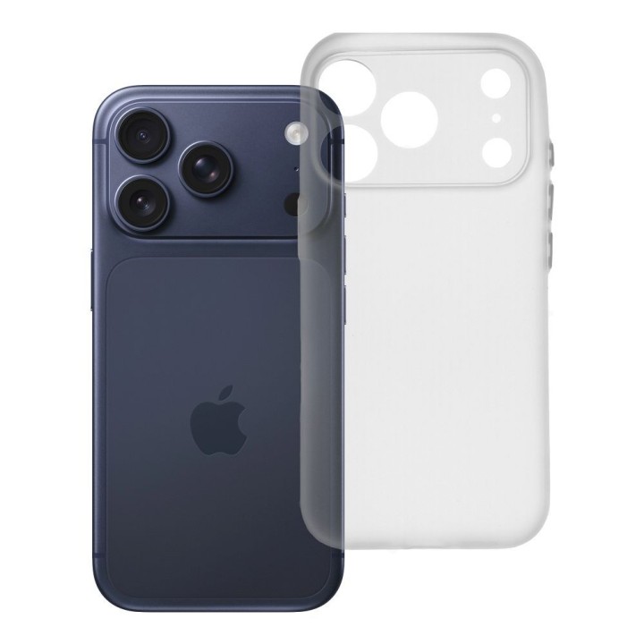 Case for iPhone 17 Pro / 18 Pro (low camera edge) Ultrathin Matt transparent