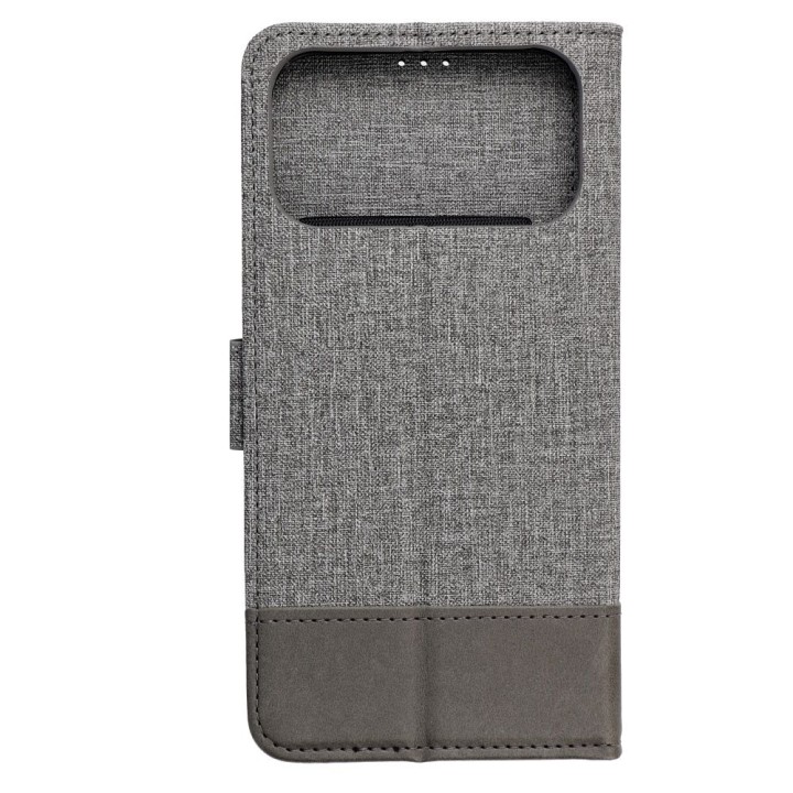 Flip case for iPhone 17 PRO MAX / 18 PRO MAX Gomma Book grey