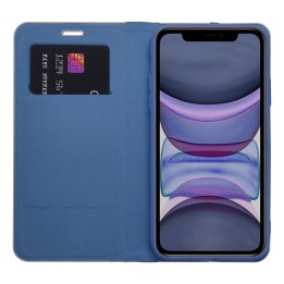 Чохол з клапаном для iPhone 17 AIR Luna Book Carbon синій