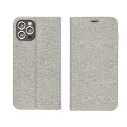 Etui z klapką na iPhone 17 / 18 Luna Book Gold srebrne