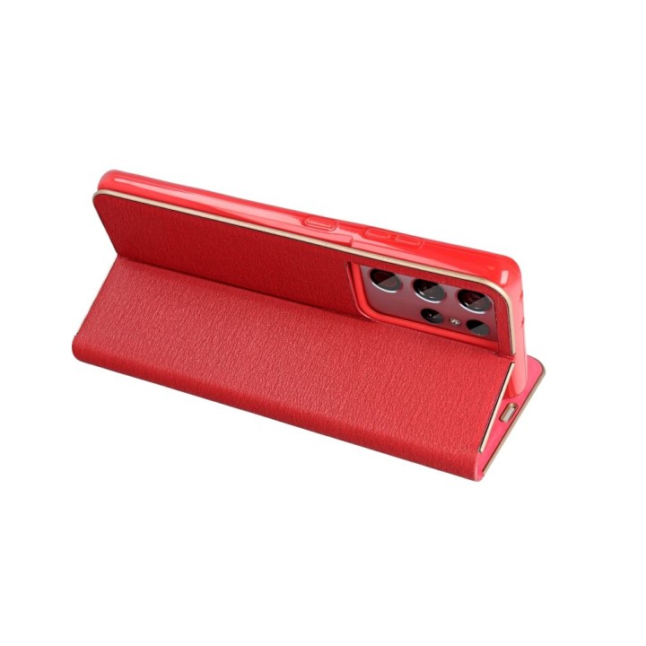 Flip case for iPhone 17 PRO / 18 PRO Luna Book Gold red