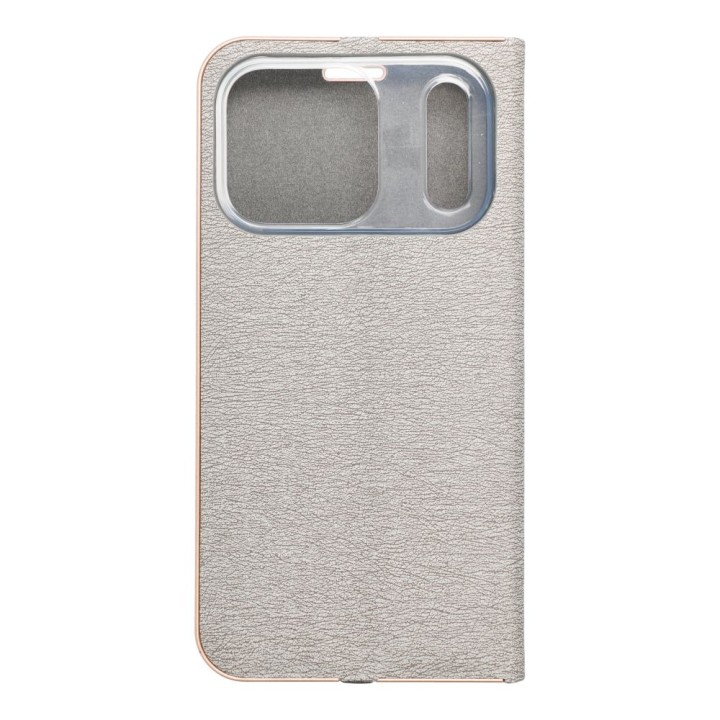 Flip case for iPhone 17 PRO / 18 PRO Luna Book Gold silver