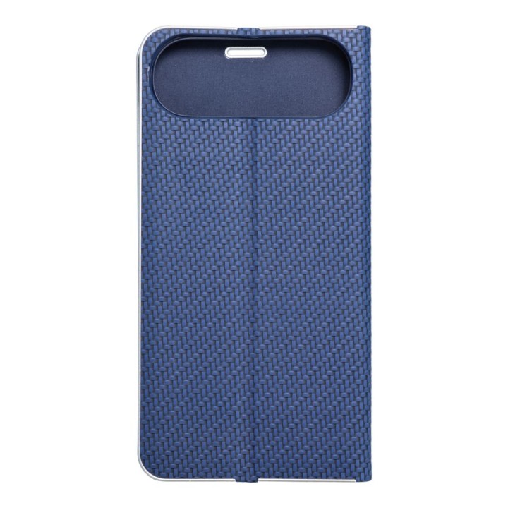 Чехол с клапаном для iPhone 17 AIR Luna Book Carbon синий