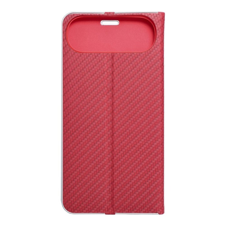 Flip case for iPhone 17 AIR Luna Book Carbon red