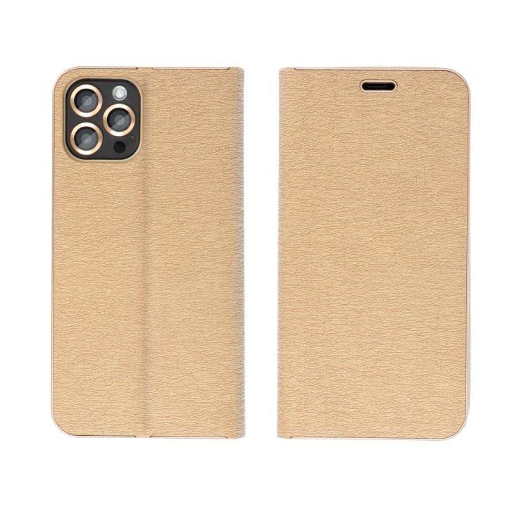 Чехол с клапаном для iPhone 17 PRO / 18 PRO Luna Book Gold золотой