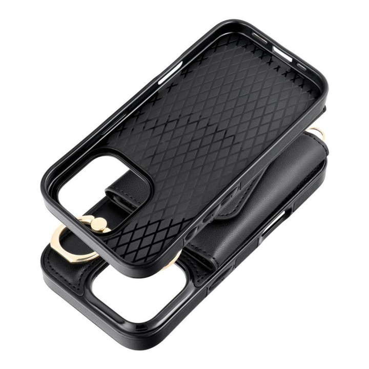 Чохол для iPhone 12 / 12 PRO Wonder з гаманцем чорний