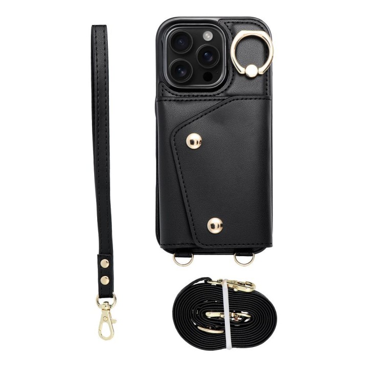 Case for iPhone 12 / 12 PRO Wonder with wallet black