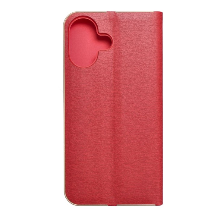 Flip case for iPhone 17 Luna Book Gold red