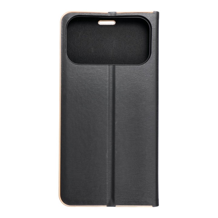 Чехол с клапаном для iPhone 17 PRO MAX / 18 PRO MAX Luna Book Gold черный