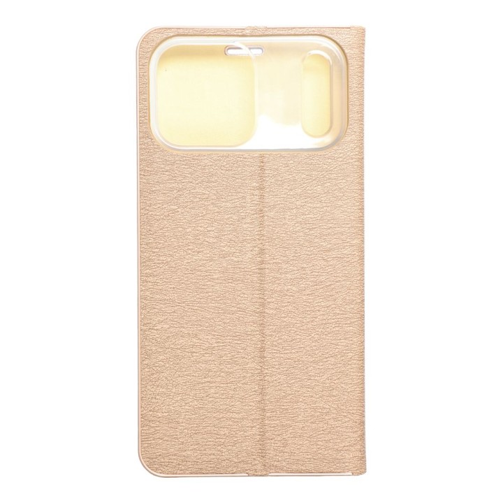 Flip case for iPhone 17 PRO MAX / 18 PRO MAX Luna Book Gold gold