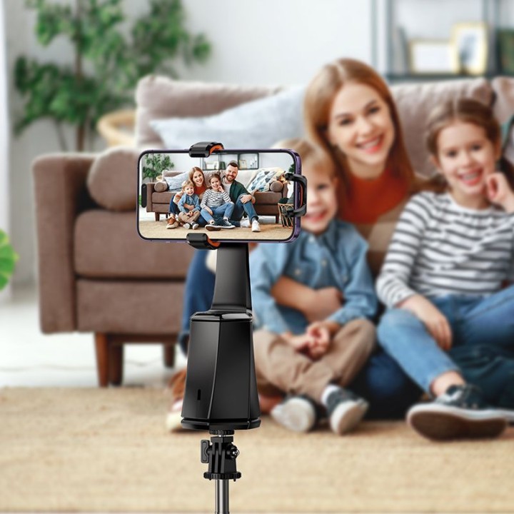 Phone holder Hoco rotating 360 degrees with automatic face tracking K26 black