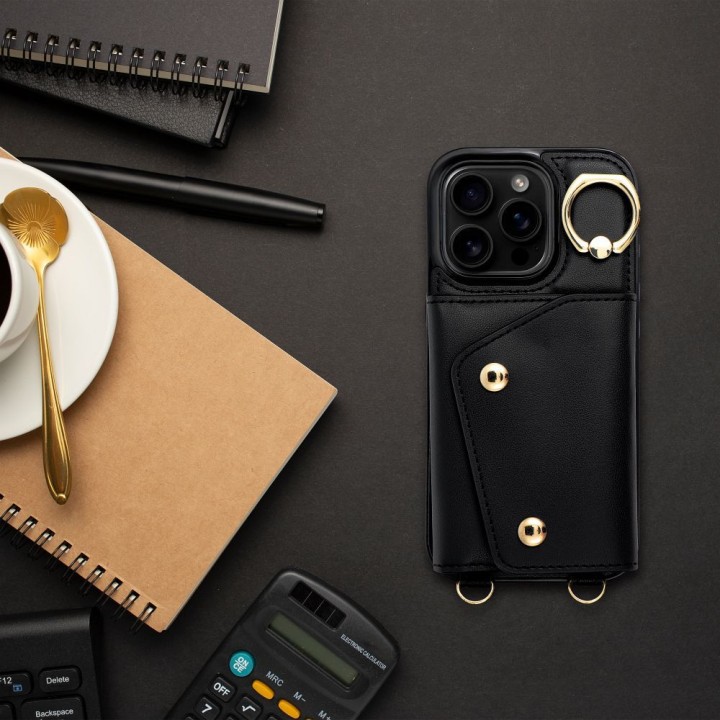 Case for iPhone 12 / 12 PRO Wonder with wallet black