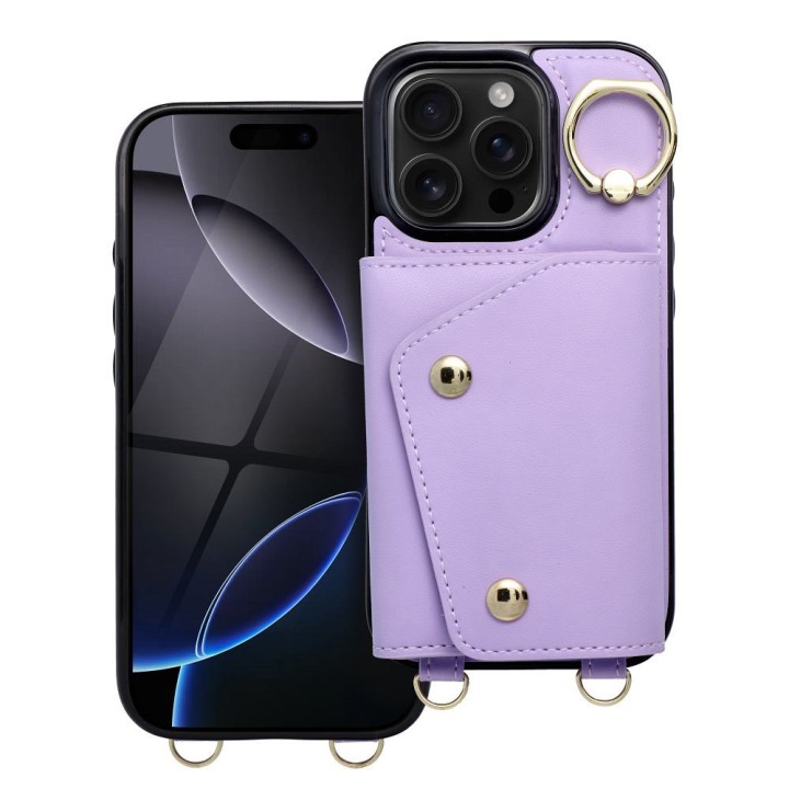 Case for iPhone 12 / 12 PRO Wonder with wallet lilac