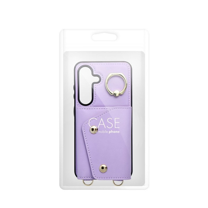 Case for Samsung S25 EDGE Wonder with a wallet lilac
