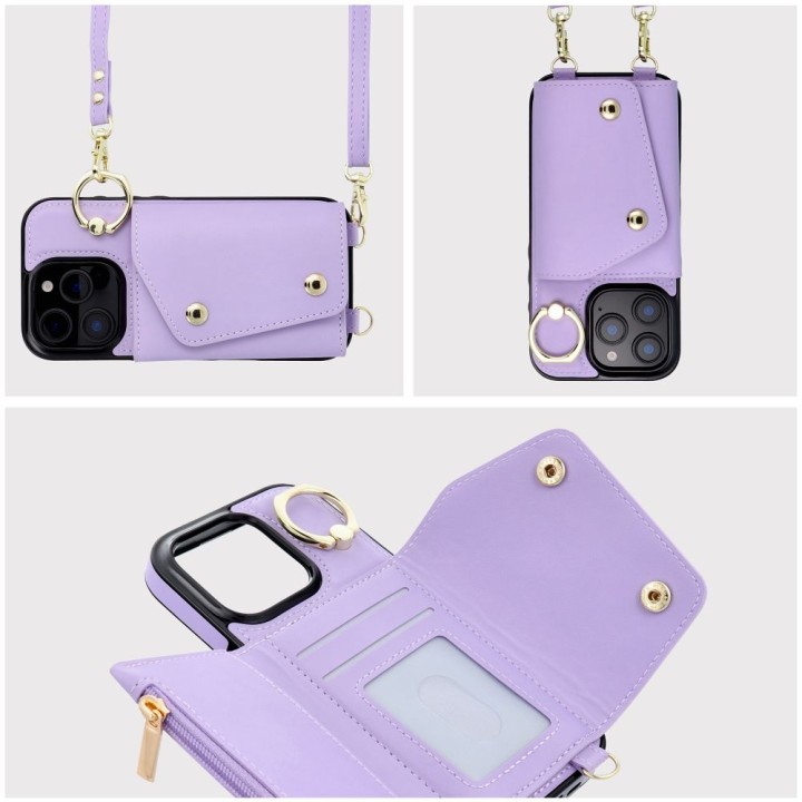Case for iPhone 12 / 12 PRO Wonder with wallet lilac