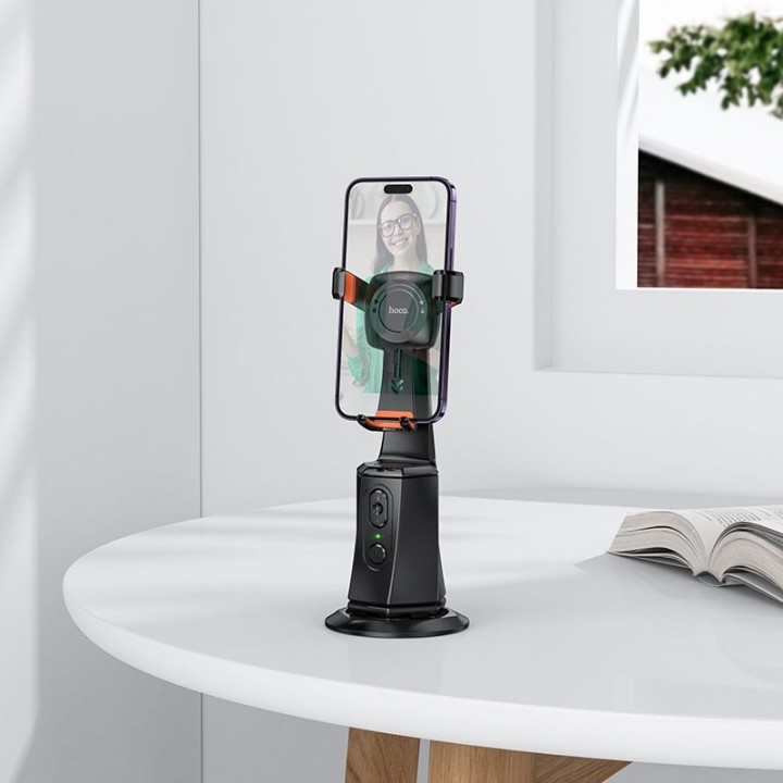 Phone holder Hoco rotating 360 degrees with automatic face tracking K26 black