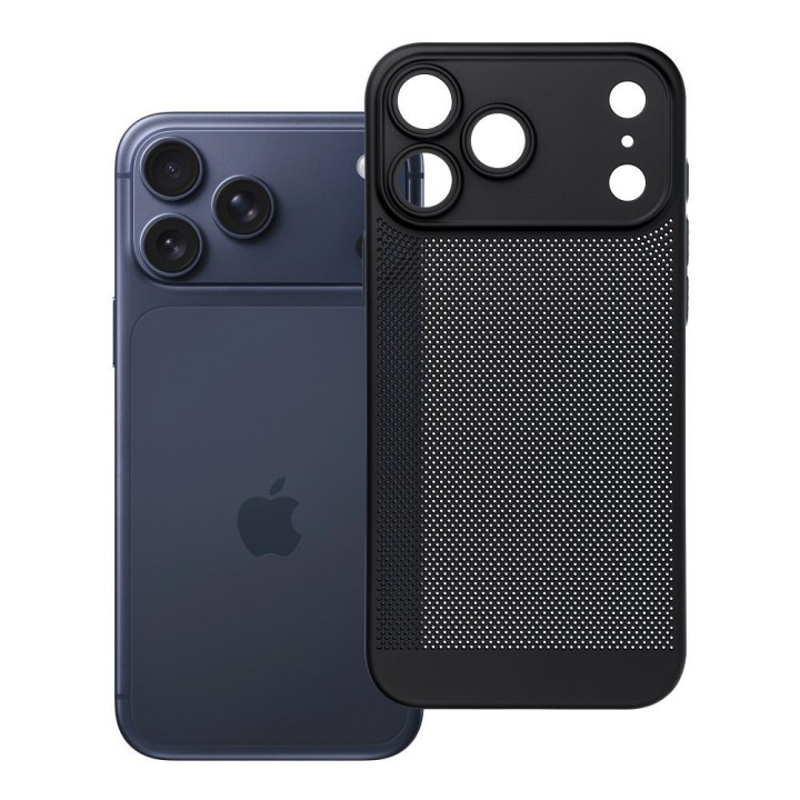 Чехол для iPhone 17 Pro Max / 18 Pro Max (low camera edge) Breezy черный