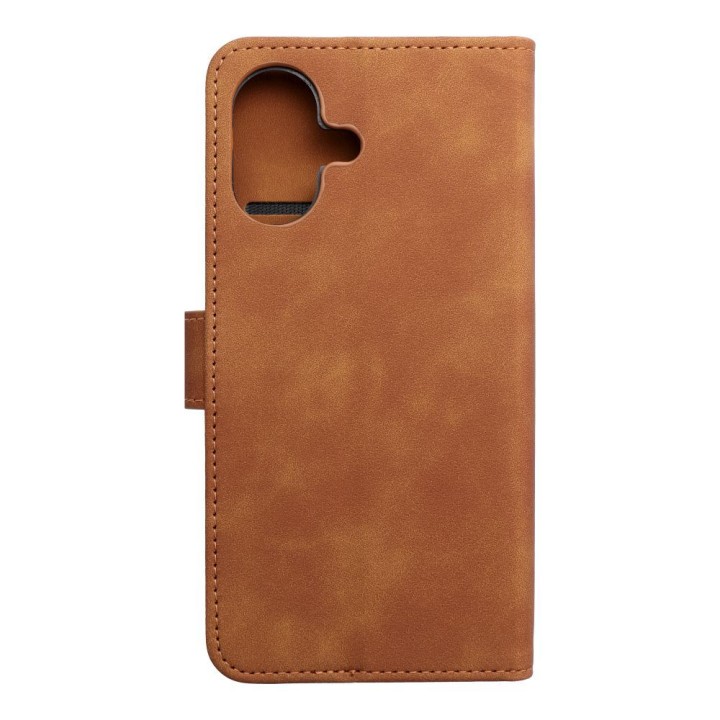 Etui z klapką na iPhone 17 Tender Book brązowe