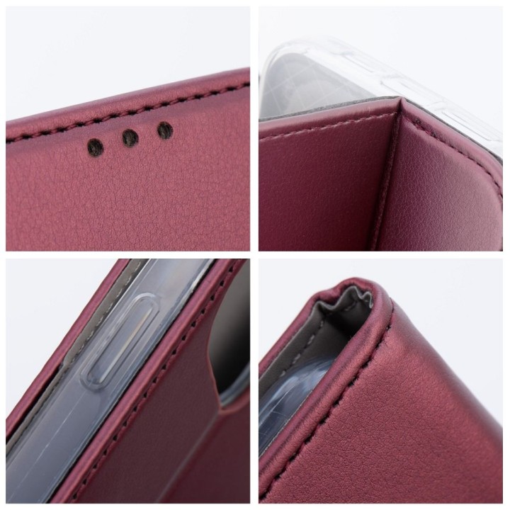 Flip case for iPhone 17 PRO / 18 PRO Smart Magneto burgundy