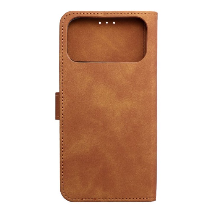 Etui z klapką na iPhone 17 PRO MAX / 18 PRO MAX Tender Book brązowe
