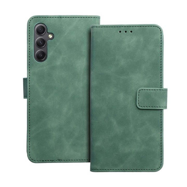 Etui z klapką na Samsung A34 5G Tender Book zielone