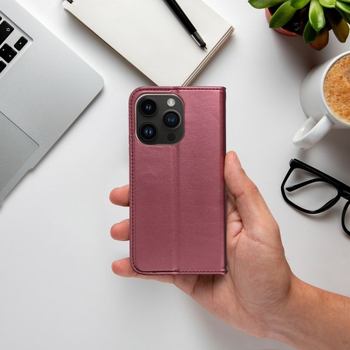 Чохол з клапаном для iPhone 17 PRO MAX / 18 PRO MAX Smart Magneto бордовий