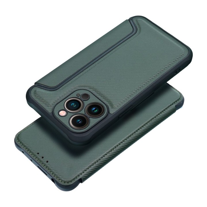 Flip case for iPhone 17 / 18 Razor Book dark green