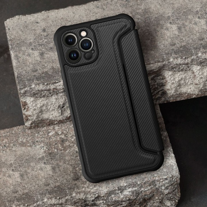 Flip case for iPhone 17 PRO MAX / 18 PRO MAX Razor Book black