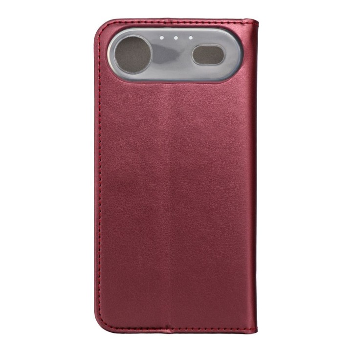 Etui z klapką na iPhone 17 AIR Smart Magneto burgundowe