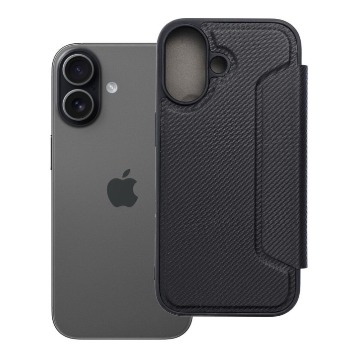 Чехол с клапаном для iPhone 17 Razor Book черный