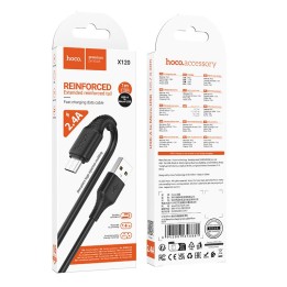 Кабель USB A для Micro USB Hoco 2,4A 1 m X120 чорний