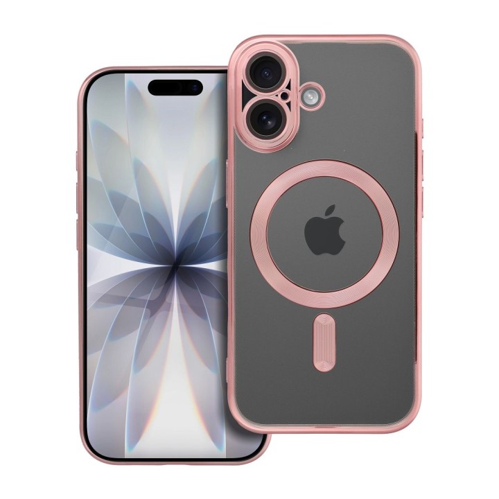 Case for iPhone 17 Electro Mag Cover compatible with MagSafe rose gold