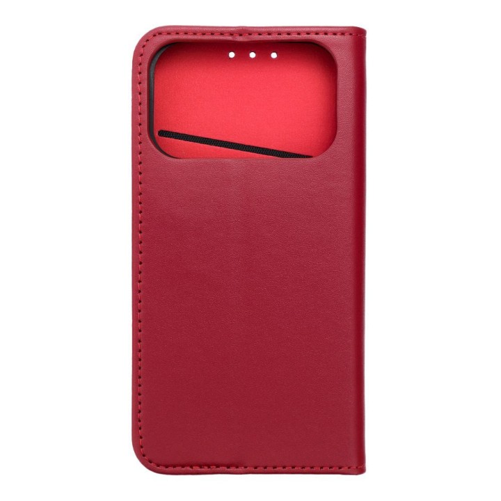 Flip case for iPhone 17 PRO / 18 PRO Smart Pro Book leather maroon