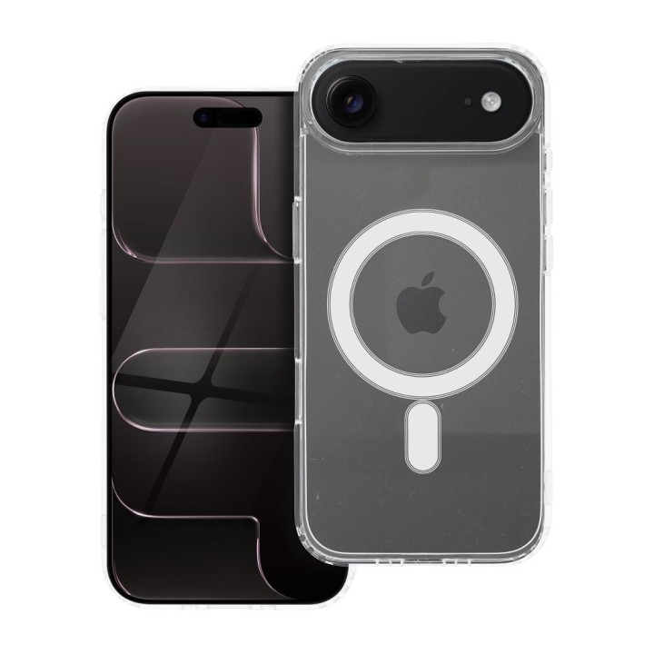Case for iPhone 17 AIR Clear Mag Cover (MID) compatible with MagSafe transparent