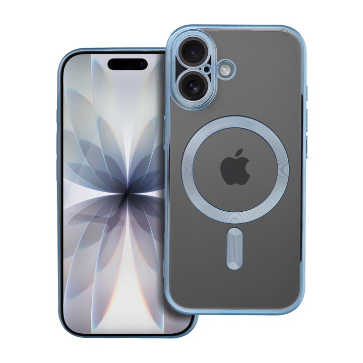 Чехол для iPhone 17 Electro Mag Cover совместимый с MagSafe синий