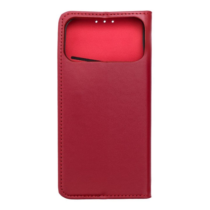 Flip case for iPhone 17 PRO MAX / 18 PRO MAX Smart Pro Book leather maroon