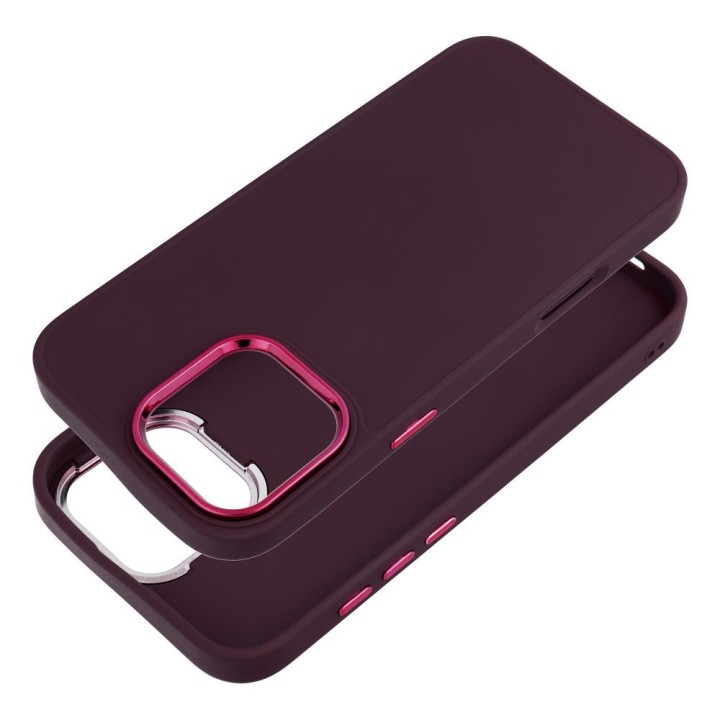 Case for iPhone 17 Pro / 18 Pro (low camera edge) Frame purple