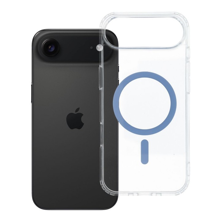 Чохол для iPhone 17 AIR Drop Glue Colorful Ring Mag Cover сумісний із MagSafe блакитний
